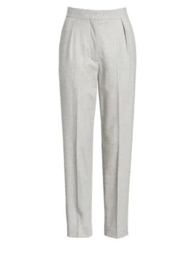 Shop Theory Pleated City Pant In Pale Grey
