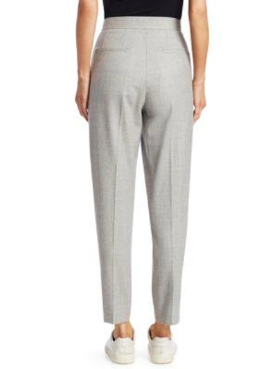 Shop Theory Pleated City Pant In Pale Grey