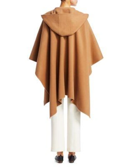 Shop Theory Hooded Belted Poncho In Brown
