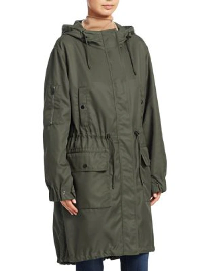 Shop Theory Two-piece Winter Parka In Olive Khaki