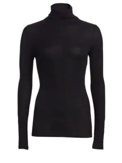 Shop Theory Slim Turtleneck Sweater In Black