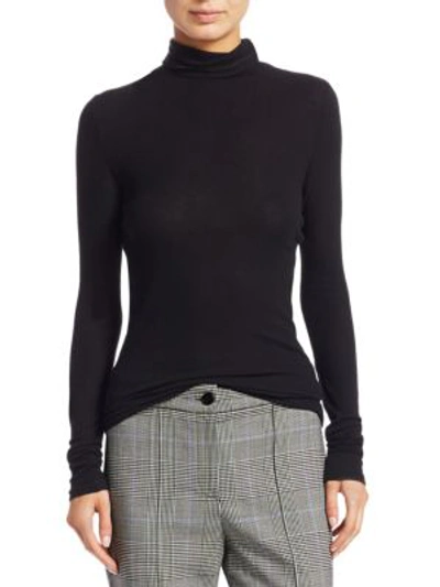 Shop Theory Slim Turtleneck Sweater In Black