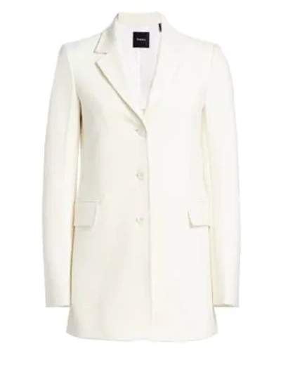 Shop Theory Cardinal Blazer In Ivory