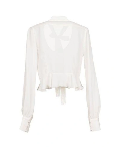 Shop Rachel Zoe Silk Shirts & Blouses In Ivory
