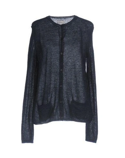 Shop Intropia Cardigan In Dark Blue