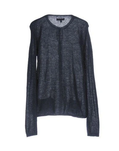 Shop Intropia Cardigan In Dark Blue