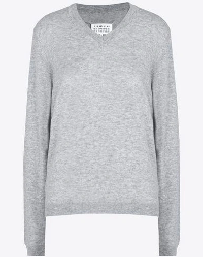 Shop Maison Margiela Sweater In Light Grey
