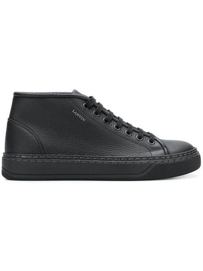 Shop Lanvin High-top-sneakers In Black