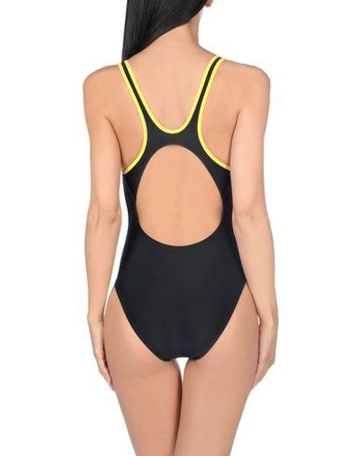 Shop Arena One-piece Swimsuits In Slate Blue