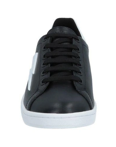 Shop Neil Barrett Woman Sneakers Black Size 9 Soft Leather