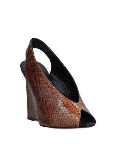 Shop Intropia Sandals In Brown