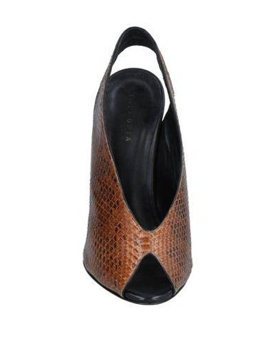 Shop Intropia Sandals In Brown