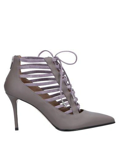 Shop Le Silla Ankle Boot In Dove Grey