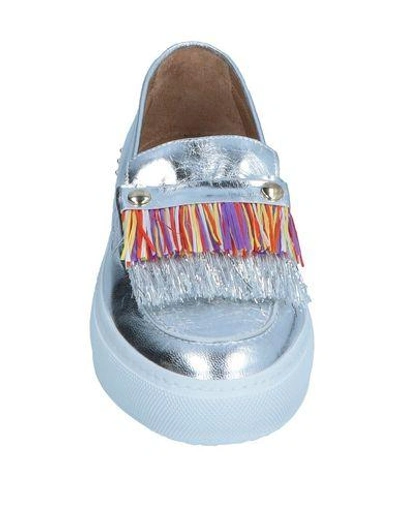 Shop L'f Shoes Loafers In Silver