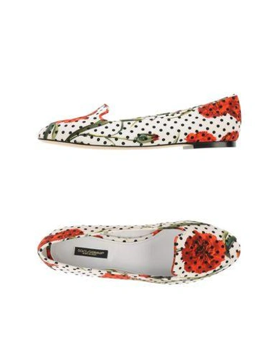 Shop Dolce & Gabbana Loafers In White