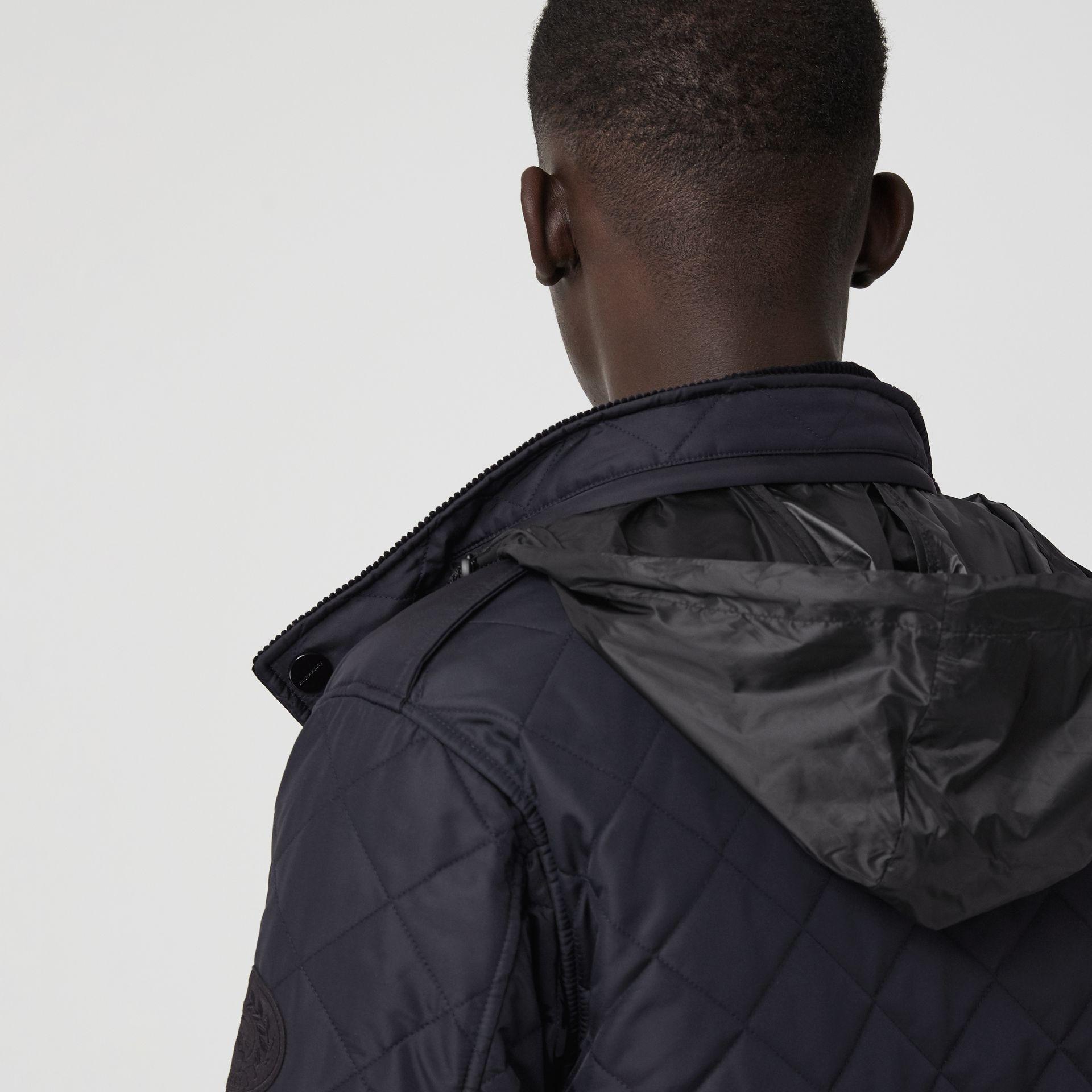 diamond quilted thermoregulated field jacket