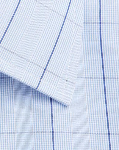 Shop Turnbull & Asser Checked Shirt In Azure
