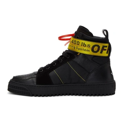 Shop Off-white Black Industrial High-top Sneakers In 1010  Bk/bk