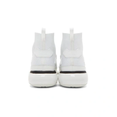 Shop Prada White Cloudbust High-top Sneakers