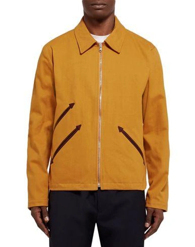 Shop Fanmail Denim Jacket In Ocher