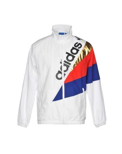 Shop Adidas Originals Jacket In White