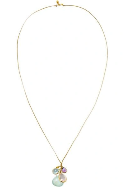 Shop Pippa Small 18-karat Gold Multi-stone Necklace