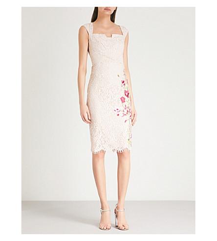 karen millen embroidered lace dress