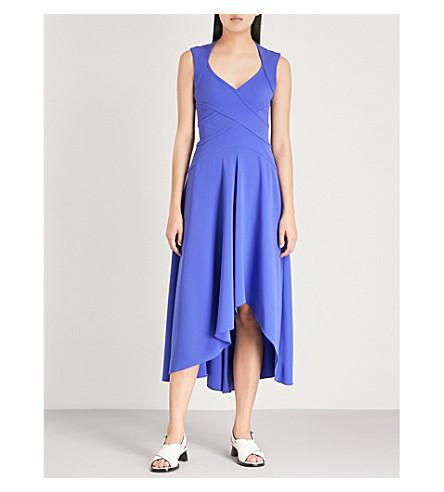 karen millen blue wrap dress