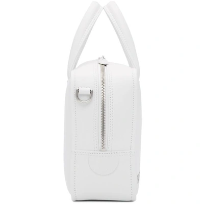 Shop Balenciaga White Extra Small Square Bag In 9000 White