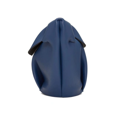 Shop Loewe Blue Mini Bunny Bag In 5088 Blue