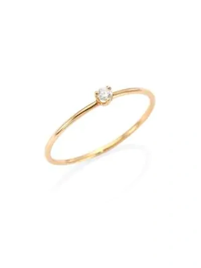 Shop Zoë Chicco Diamond & 14k Yellow Gold Ring