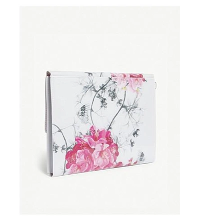 Shop Ted Baker Floral Clutch In Grey