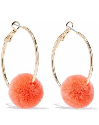 Shop Kenneth Jay Lane Earrings In Orange