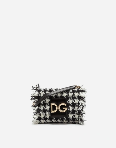 Shop Dolce & Gabbana Dg Millennials Cross-body Bag In Two-tone Tweed In Multicolor