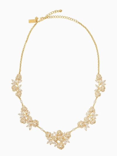 Shop Kate Spade That Special Sparkle Necklace In Clear/gold