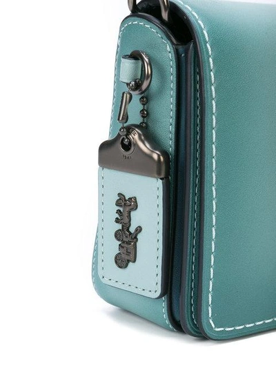 Shop Coach Dinky Bag With Heart Print Lining - Blue