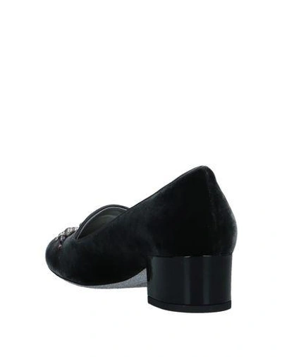 Shop René Caovilla Loafers In Black