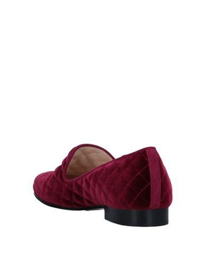Shop Lerre Loafers In Maroon