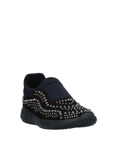 Shop Cesare Paciotti 4us Woman Sneakers Black Size 6 Textile Fibers, Soft Leather