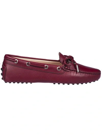 Shop Tod's Gommino Loafers In Mosto