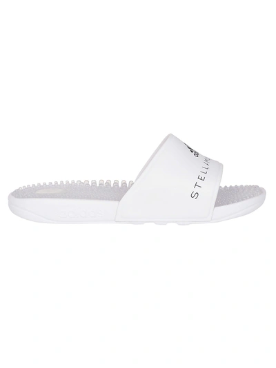 Shop Adidas By Stella Mccartney Adissage Sliders In Ftwr White