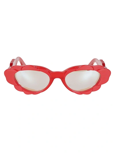Shop Retrosuperfuture Andy Warhol Sunglasses In Red