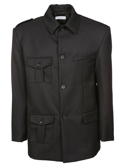 Shop Gosha Rubchinskiy Button Up Blazer In Black