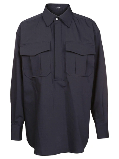 Shop Jil Sander Boxy Pocket Shirt In Navy