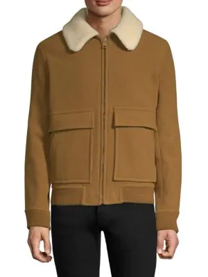 apc shearling jacket