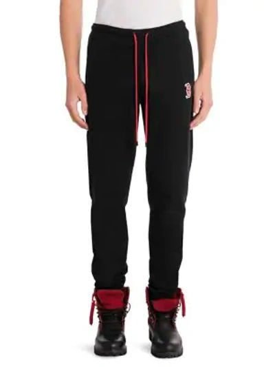 Shop Marcelo Burlon County Of Milan Red Sox Sweatpants In Black Multi