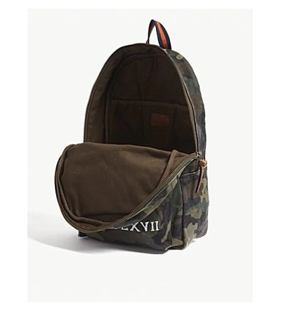 Shop Polo Ralph Lauren Printed Camouflage Canvas Backpack