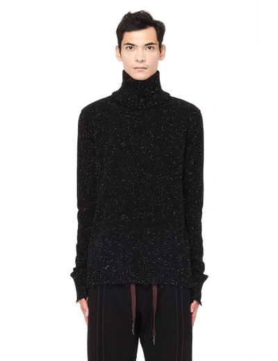 Shop Ziggy Chen Cashmere Sweater With Detachable Collar In Black