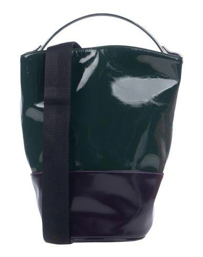 Shop Mm6 Maison Margiela Handbag In Dark Green