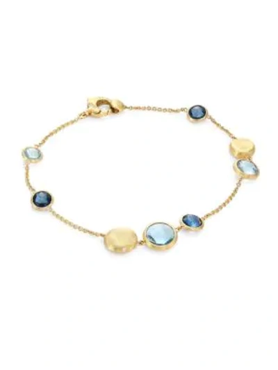 Shop Marco Bicego Women's Jaipur 18k Yellow Gold & Topaz Station Bracelet